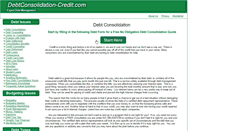 Desktop Screenshot of debtconsolidation-credit.com