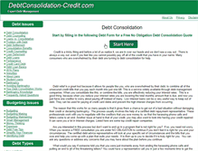 Tablet Screenshot of debtconsolidation-credit.com